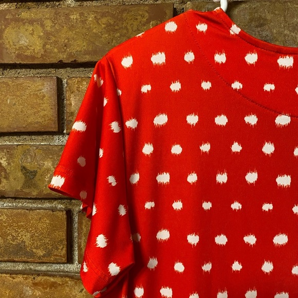 Red Polka Dot Maxi Dress - Picture 7 of 9
